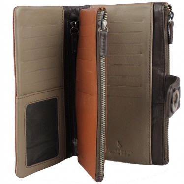 ABBACINO WALLET ALBA  MARRON