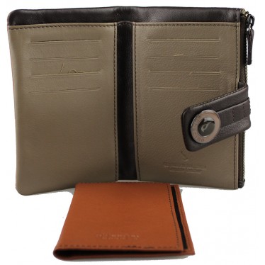 ABBACINO WALLET ALBA  MARRON