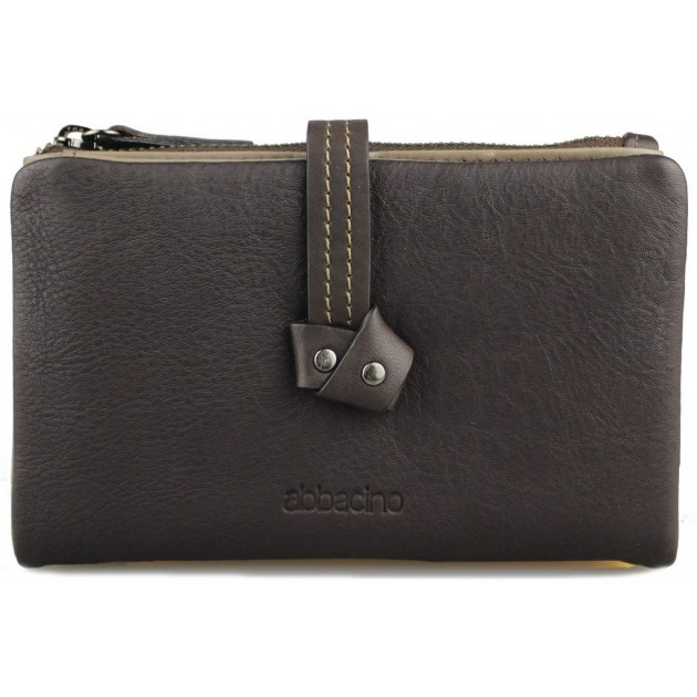 ABBACINO CARTERA MUJER MARRON