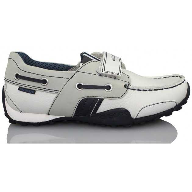 GEOX NAUTICO MOCASIN NIÑO BLANCO