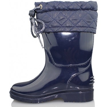 PABLOSKY BOTAS DE AGUA PVC CON CORDONES NIÑOS UNISEX  MARINO