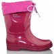 PABLOSKY BOTAS DE AGUA PVC CON CORDONES NIÑOS UNISEX  ROSA