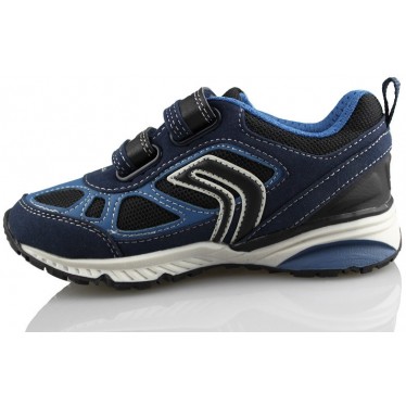 GEOX J BERNIE A TEXT GBK SUEDE  AZUL