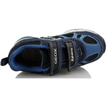GEOX J BERNIE A TEXT GBK SUEDE  AZUL
