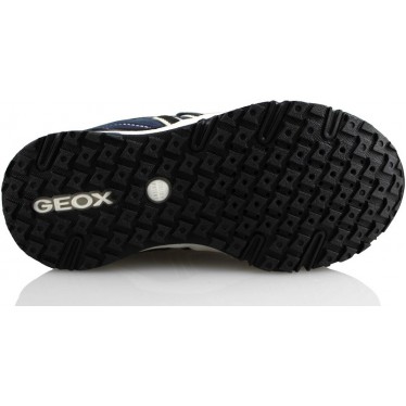 GEOX J BERNIE A TEXT GBK SUEDE  AZUL