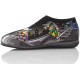 VULLADI ZAPATO IR POR CASA NIÑO SKATE  NEGRO