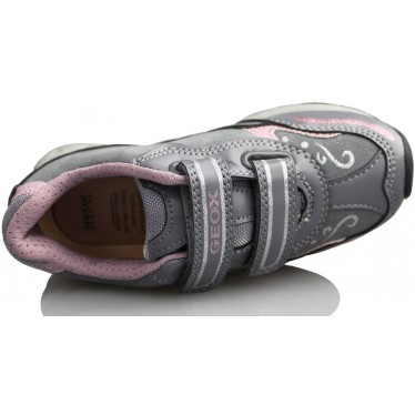 GEOX JN JOCKER GBK AS FULL ZAPATILLA LUCES NIÑA  GRIS