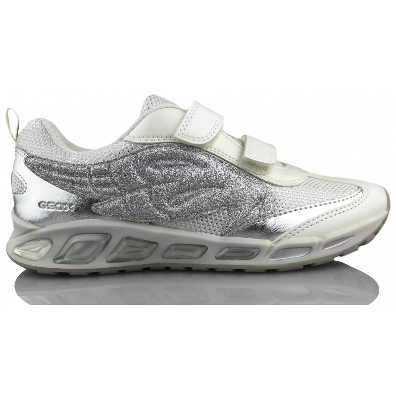 GEOX J SHUTTLE G.A. LUCES  BLANCO