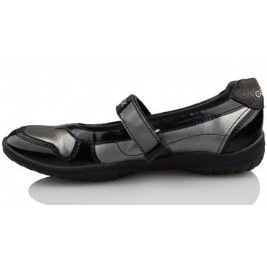 GEOX J SHADOW L LAM  NEGRO