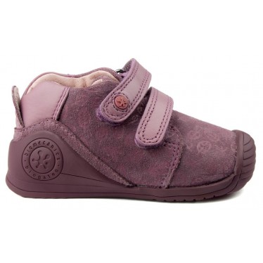 BOTINES BIOMECANICS BEBE NUBUCK  ROSA