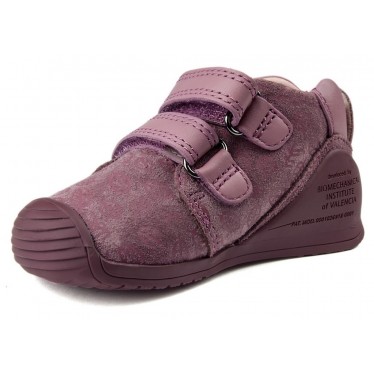 BOTINES BIOMECANICS BEBE NUBUCK  ROSA