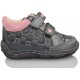GEOX LOLLY SMO LEA NYLON NIÑA  GRIS