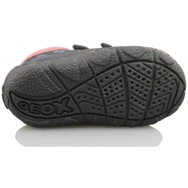 GEOX LOLLY SMO LEA NYLON NIÑA  GRIS
