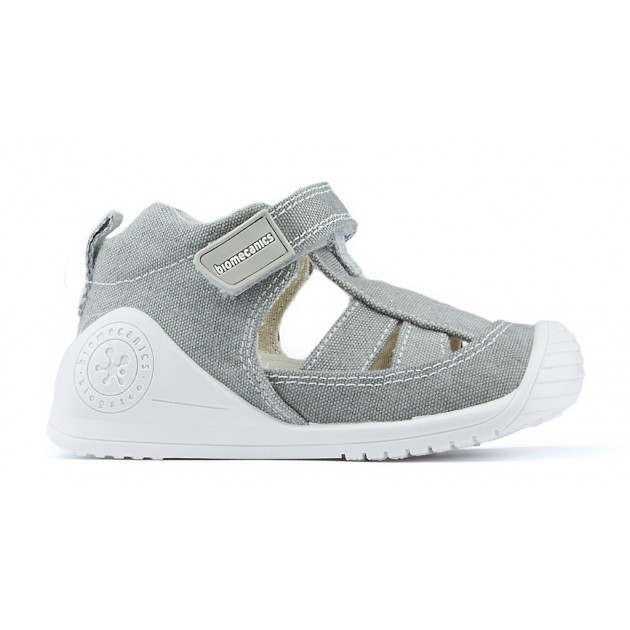 SANDALIAS BIOMECANICS LONA BEBÉ GRIS