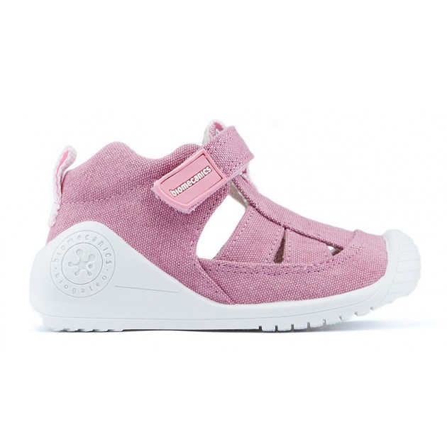 SANDALIAS BIOMECANICS LONA BEBÉ ROSA