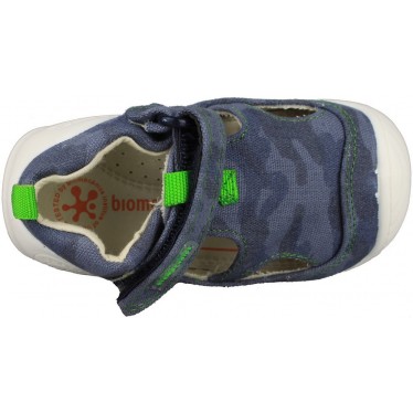BIOMECANICS SANDALIA CERRADA LONA  AZUL
