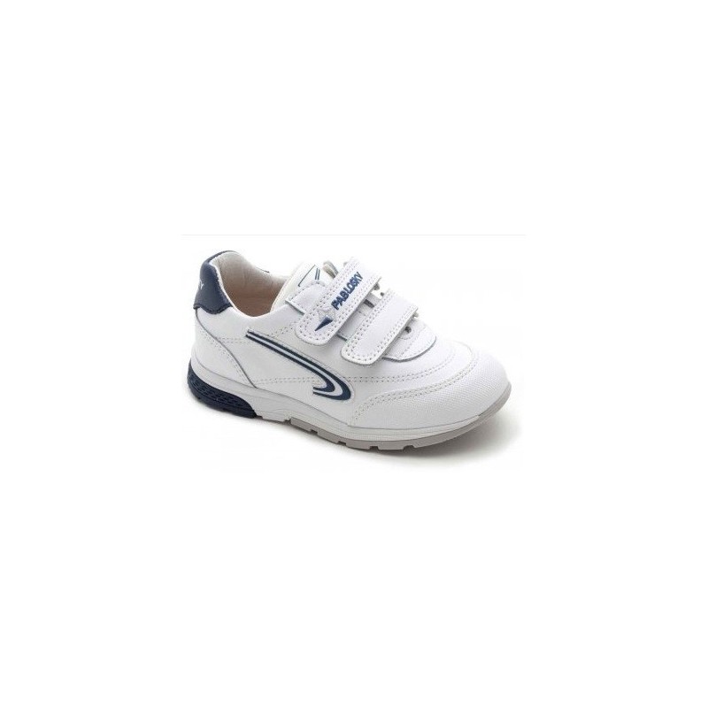 PABLOSKY DEPORTIVA CHICO VELCRO SPORT  BLANCO