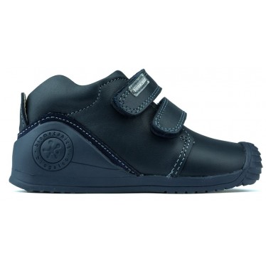 BIOMECANICS PIEL DOBLE VELCRO  AZUL