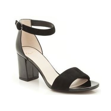 CLARKS SUSIE DEVA BLACK COMBI SUEDE  BLACK