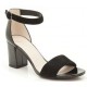 CLARKS SUSIE DEVA BLACK COMBI SUEDE  BLACK