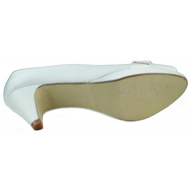 MARIAN ZAPATO BLANCO TACON BAJO COMODO  BLANCO