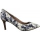 ROCKPORT ZAPATO TACON FLORES  AZUL