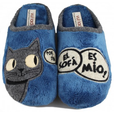 VULLADI GATO SOFA  AZUL