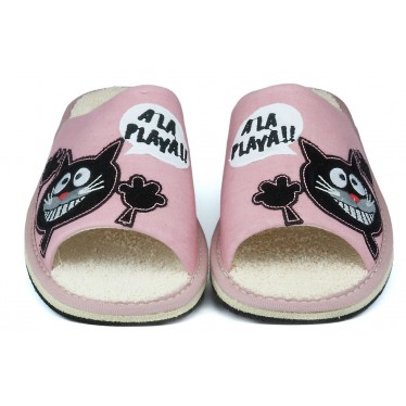 ZAPATILLAS CASA VULLADI SMILE  ROSA