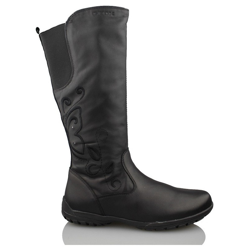 GEOX BOTA CASUAL PARA NIÑA Y MUJER BLACK  NEGRO