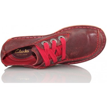 CLARKS FUNNY DREAM W LEATHER  ROJO