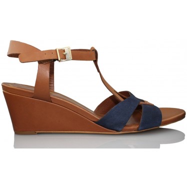 MARTINELLI ZAPATO CUÑA NUT  AZUL