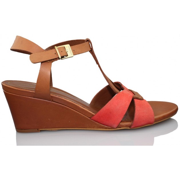 MARTINELLI ZAPATO CUÑA NUT ROJO