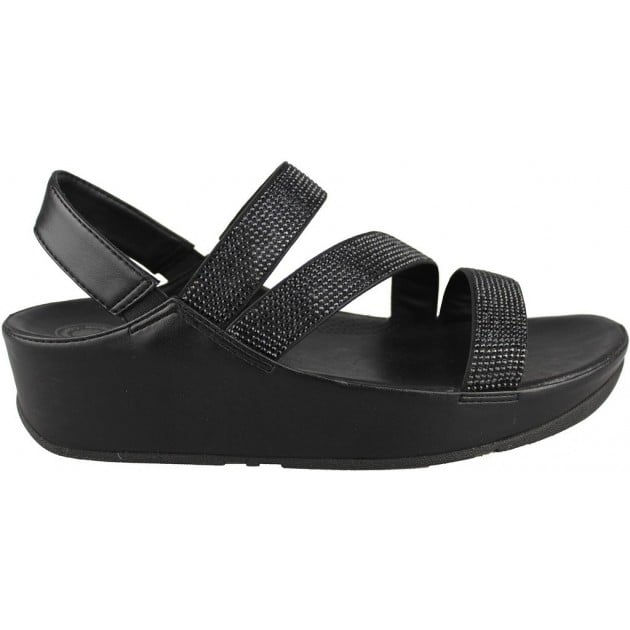 FITFLOP CRYSTALL Z STRAP SANDAL NEGRO