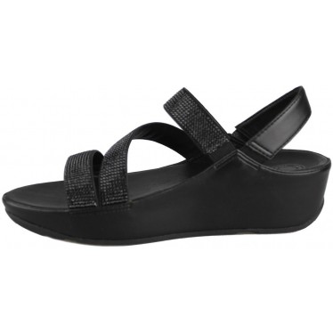 FITFLOP CRYSTALL Z STRAP SANDAL  NEGRO