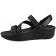 FITFLOP CRYSTALL Z STRAP SANDAL  NEGRO