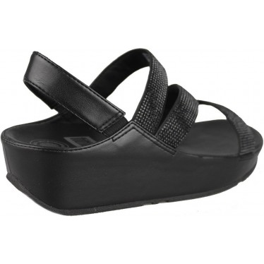 FITFLOP CRYSTALL Z STRAP SANDAL  NEGRO