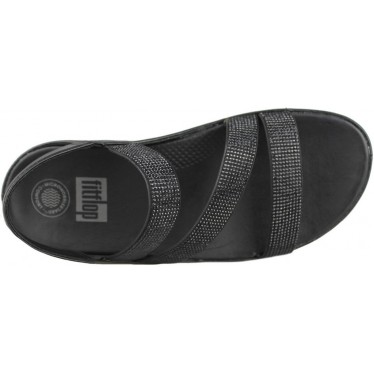 FITFLOP CRYSTALL Z STRAP SANDAL  NEGRO