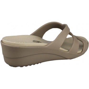 CROCS SANRAH STRAPPY  BEIGE