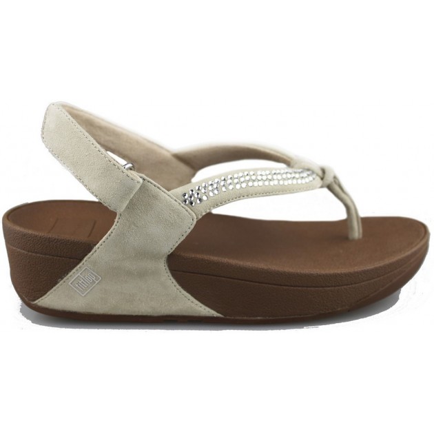 FITFLOP CRYSTAL SWIRL SANDAL TIRA BEIGE