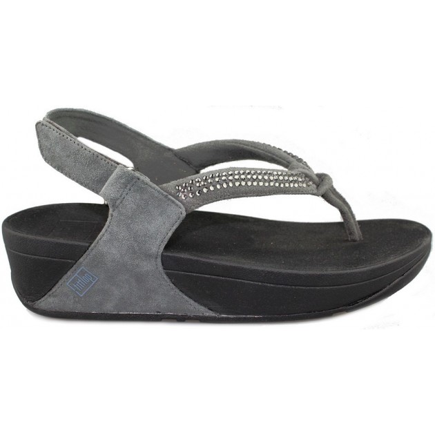 FITFLOP CRYSTAL SWIRL SANDAL TIRA GRIS