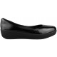 FITFLOP PATENT SUPERBALLERINA  BLACK