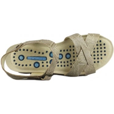 SIETE LUNAS SANDALIA COMODA MASAJE  BEIGE
