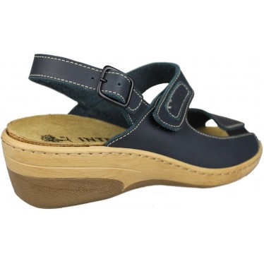 INTERBIOS SANDALIA VELCRO HEBILLA  MARINO
