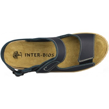 INTERBIOS SANDALIA VELCRO HEBILLA  MARINO