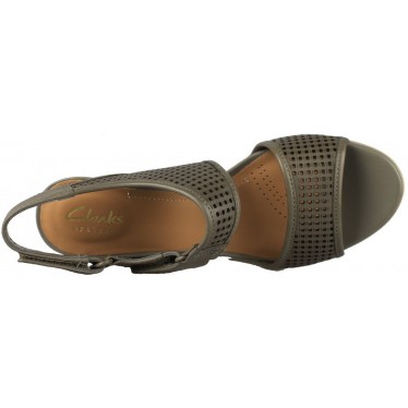 CLARKS PASTINA ESTATE SANDALIA COMODA  VERDE