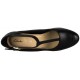 CLARKS KENDRA DAISY LEATHER  BLACK