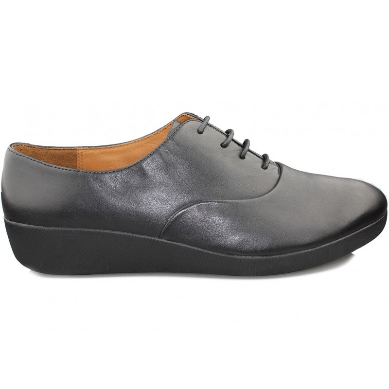 FITFLOP F-POP OXFORD BLACK PIEL  BLACK