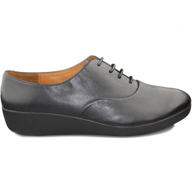 FITFLOP F-POP OXFORD BLACK PIEL BLACK