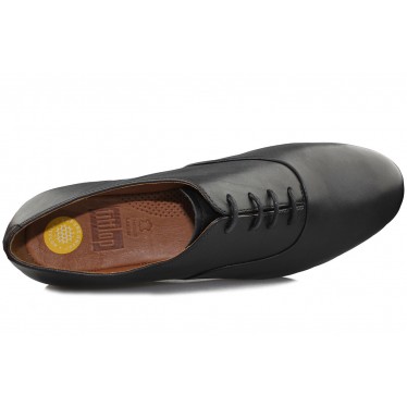 FITFLOP F-POP OXFORD BLACK PIEL  BLACK