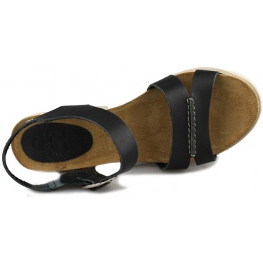 INTERBIOS SANDALIA ALTA COMODA  NEGRO